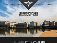 Tablet Screenshot of coloradosecurityagency.com